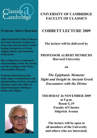 Corbett Lecture 2009