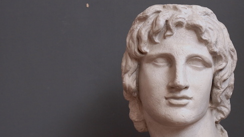 head of a young man with long hair (Alexander the Great)