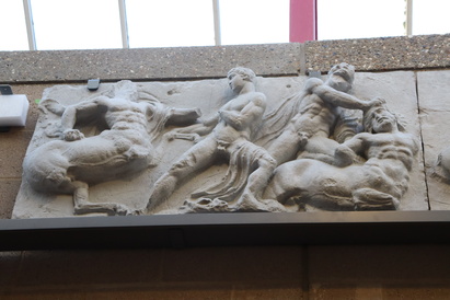 Bassae Frieze men and centaurs fighting