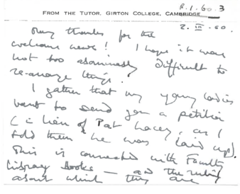 letter from Alison Duke