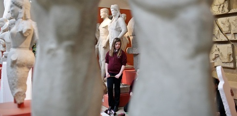 School pupils enjoy a visit to the Museum of Classical Archaeology