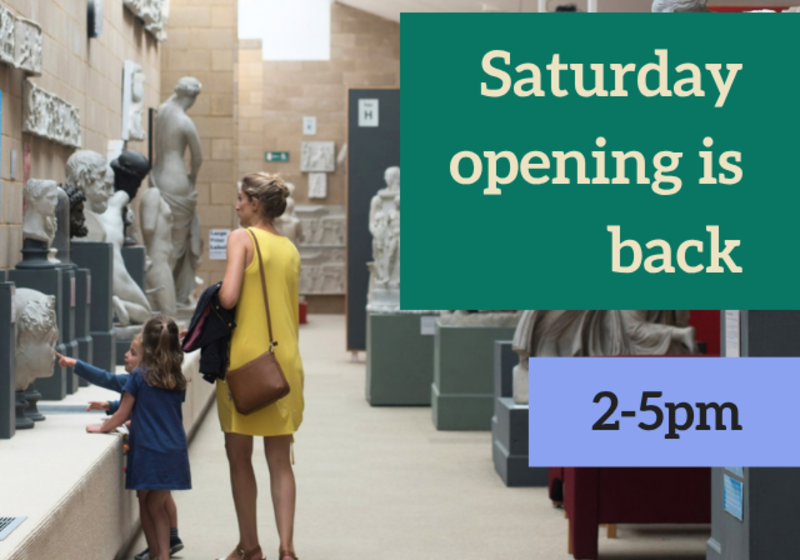 Saturday opening is back, 2-5pm