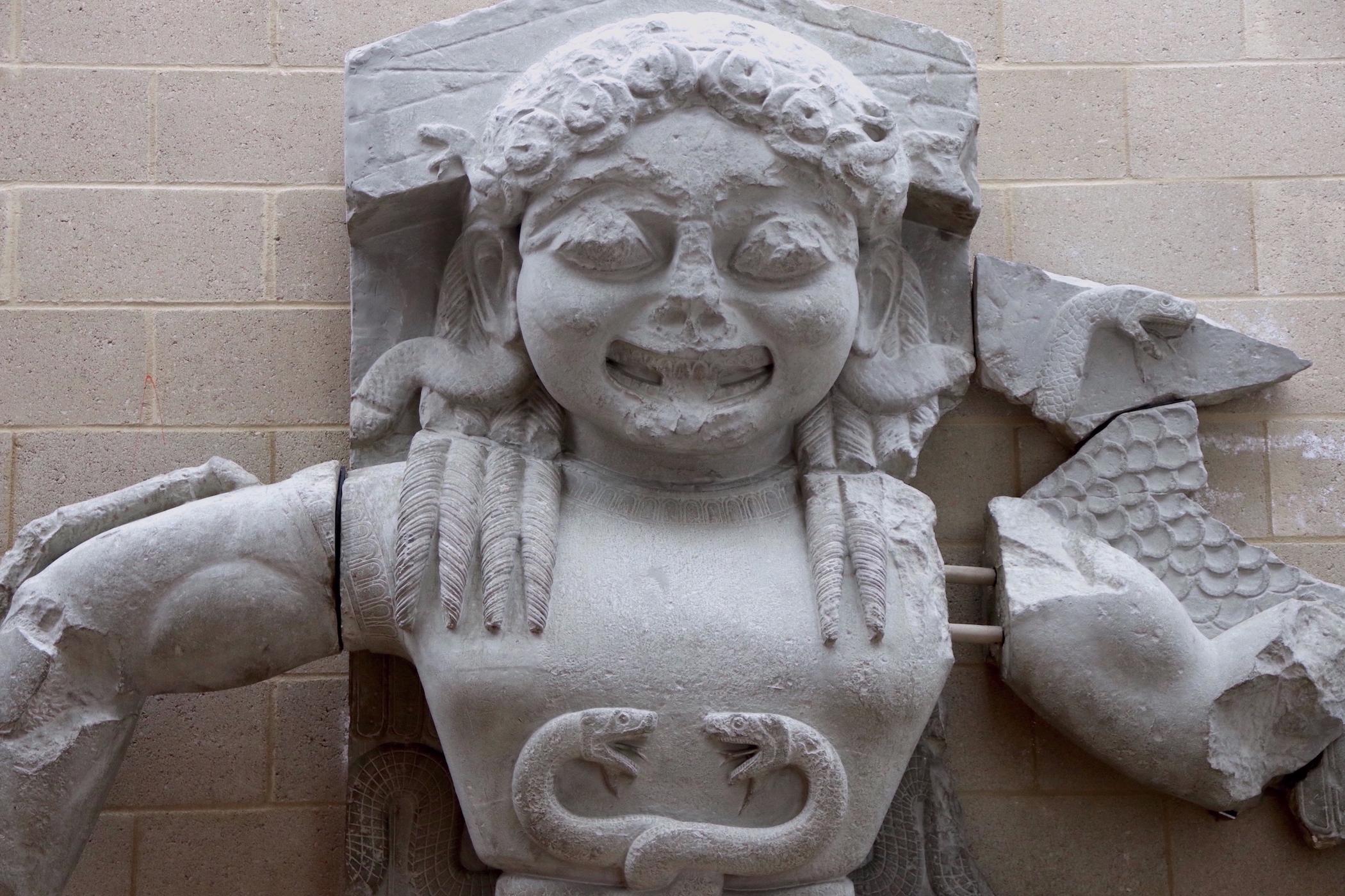 Corcyra Pediment Carved pediment depicting Medusa