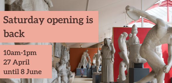 Saturday opening is back! 10am-1pm 27 April until 8 June